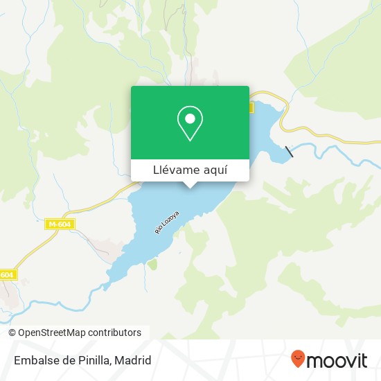 Mapa Embalse de Pinilla