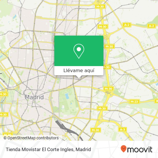 Mapa Tienda Movistar El Corte Ingles