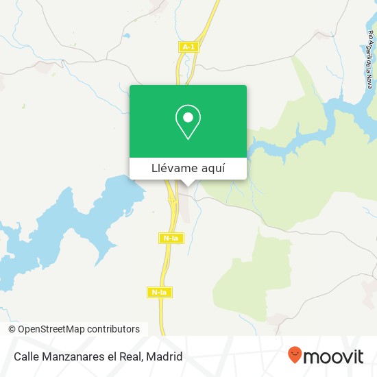 Mapa Calle Manzanares el Real