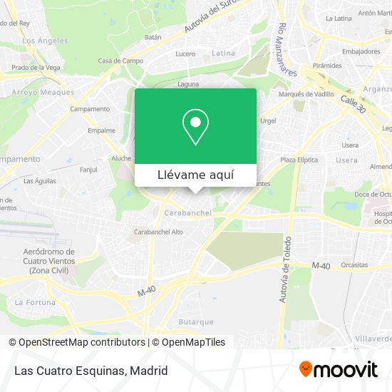 Mapa Las Cuatro Esquinas