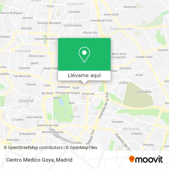 Mapa Centro Medico Goya