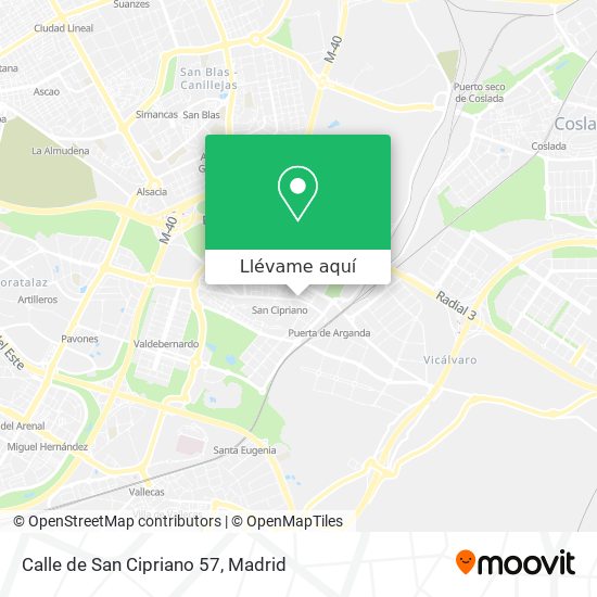 Mapa Calle de San Cipriano 57