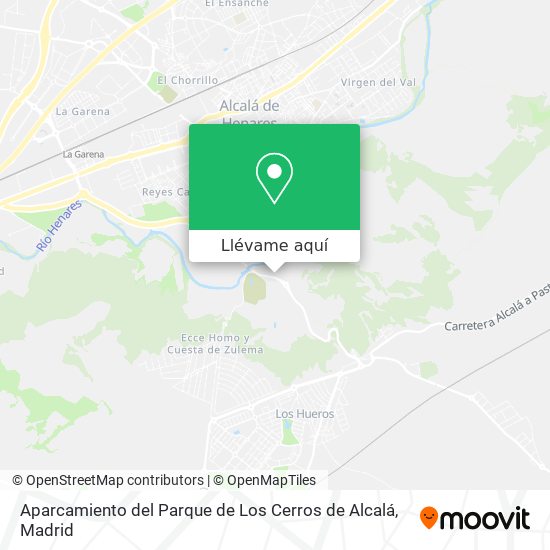 Mapa Aparcamiento del Parque de Los Cerros de Alcalá