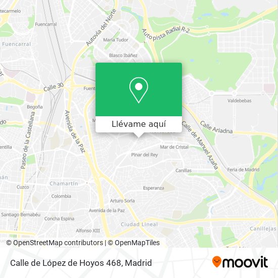 Mapa Calle de López de Hoyos 468