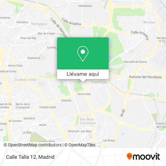 Mapa Calle Talía 12