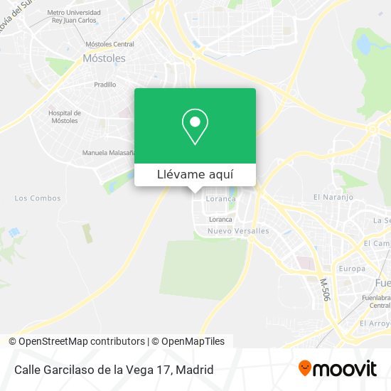 Mapa Calle Garcilaso de la Vega 17