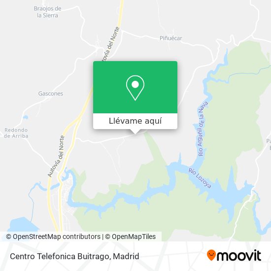 Mapa Centro Telefonica Buitrago