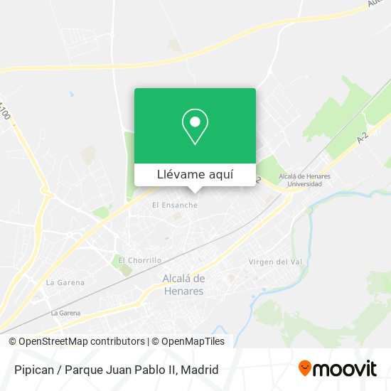 Mapa Pipican / Parque Juan Pablo II