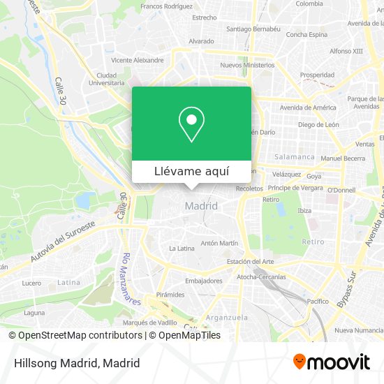 Mapa Hillsong Madrid