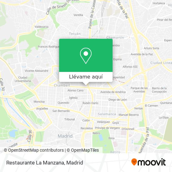 Mapa Restaurante La Manzana