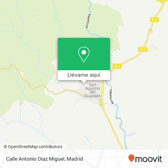 Mapa Calle Antonio Díaz Miguel