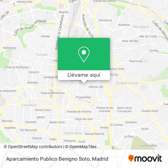Mapa Aparcamiento Publico Benigno Soto
