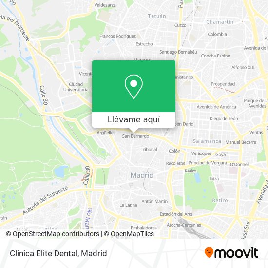 Mapa Clinica Elite Dental