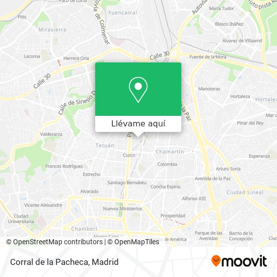 Mapa Corral de la Pacheca