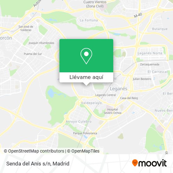 Mapa Senda del Anís s/n