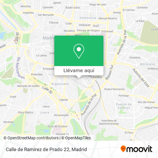 Mapa Calle de Ramírez de Prado 22