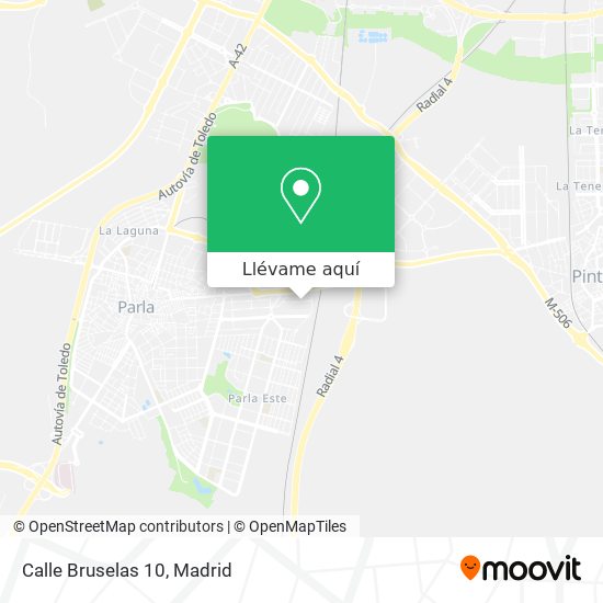 Mapa Calle Bruselas 10