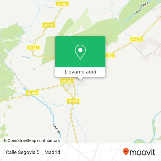 Mapa Calle Segovia 51