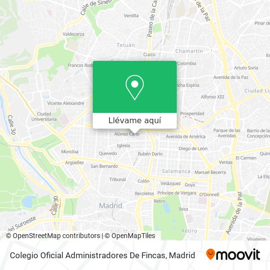 Mapa Colegio Oficial Administradores De Fincas