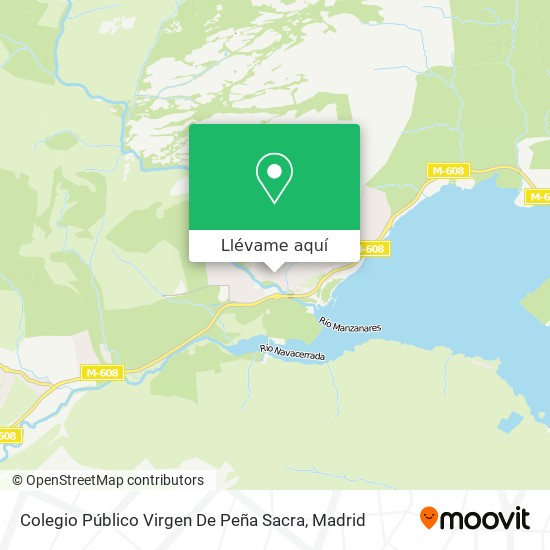 Mapa Colegio Público Virgen De Peña Sacra