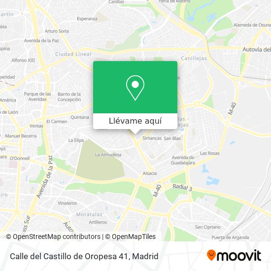 Mapa Calle del Castillo de Oropesa 41