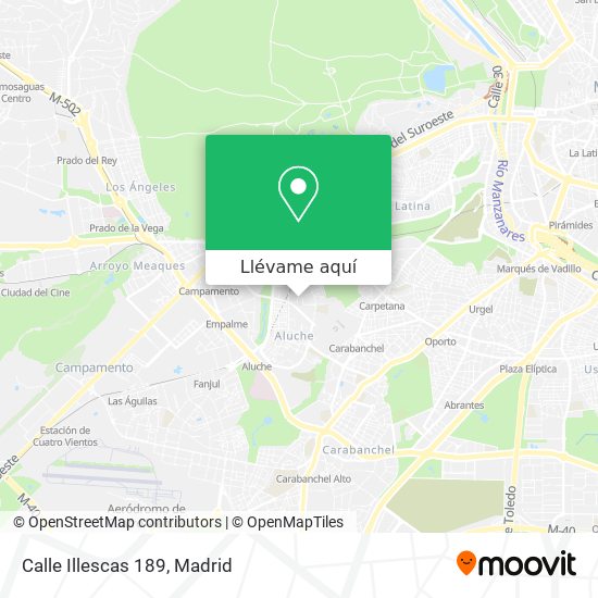 Mapa Calle Illescas 189