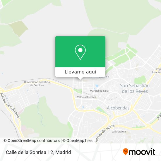 Mapa Calle de la Sonrisa 12