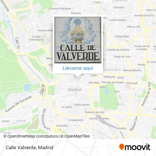 Mapa Calle Valverde