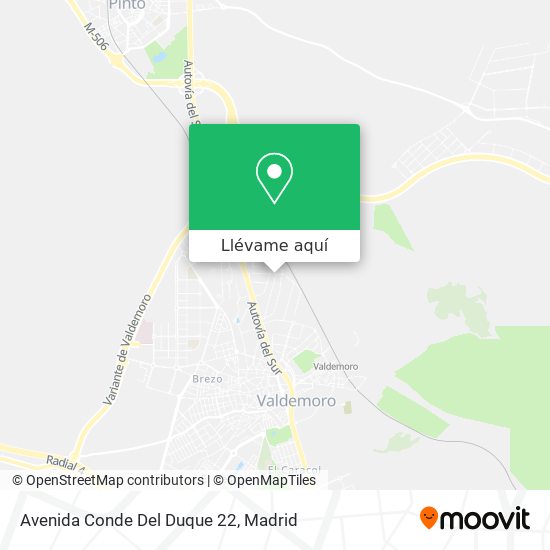 Mapa Avenida Conde Del Duque 22