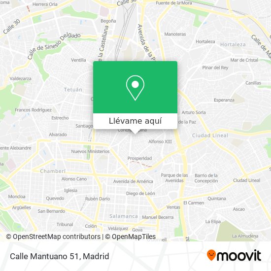 Mapa Calle Mantuano 51