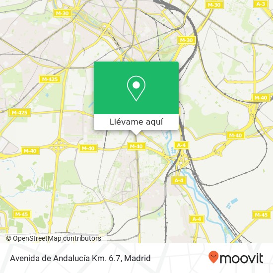 Mapa Avenida de Andalucía Km. 6.7