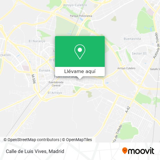 Mapa Calle de Luis Vives
