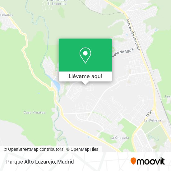 Mapa Parque Alto Lazarejo