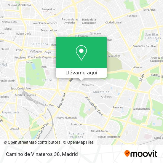 Mapa Camino de Vinateros 38