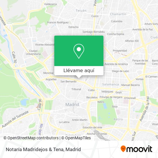 Mapa Notaría Madridejos & Tena