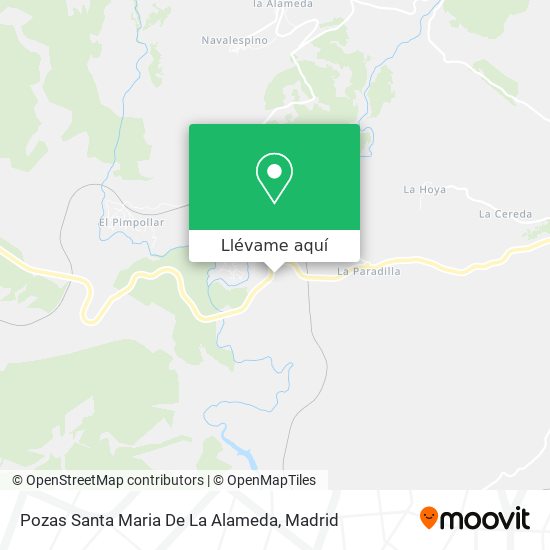 Mapa Pozas Santa Maria De La Alameda
