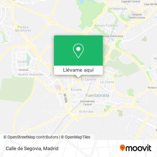 Mapa Calle de Segovia