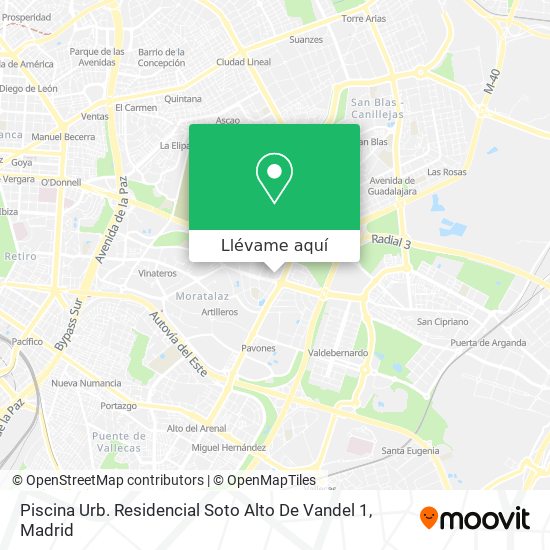 Mapa Piscina Urb. Residencial Soto Alto De Vandel 1