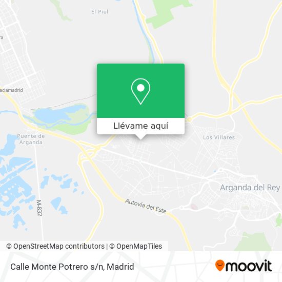 Mapa Calle Monte Potrero s/n