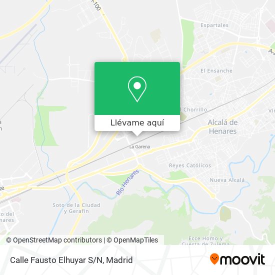Mapa Calle Fausto Elhuyar S/N
