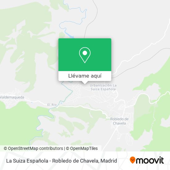 Mapa La Suiza Española - Robledo de Chavela