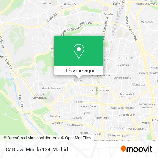 Mapa C/ Bravo Murillo 124
