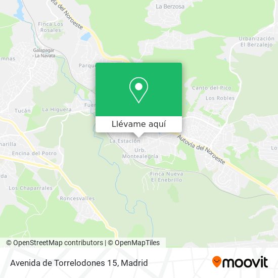 Mapa Avenida de Torrelodones 15