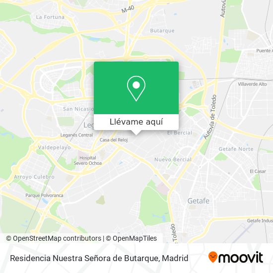 Mapa Residencia Nuestra Señora de Butarque