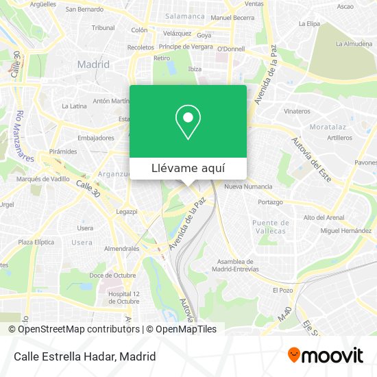 Mapa Calle Estrella Hadar