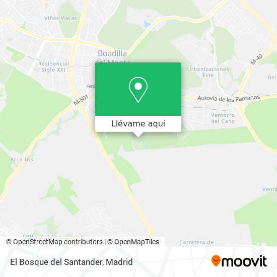 Mapa El Bosque del Santander