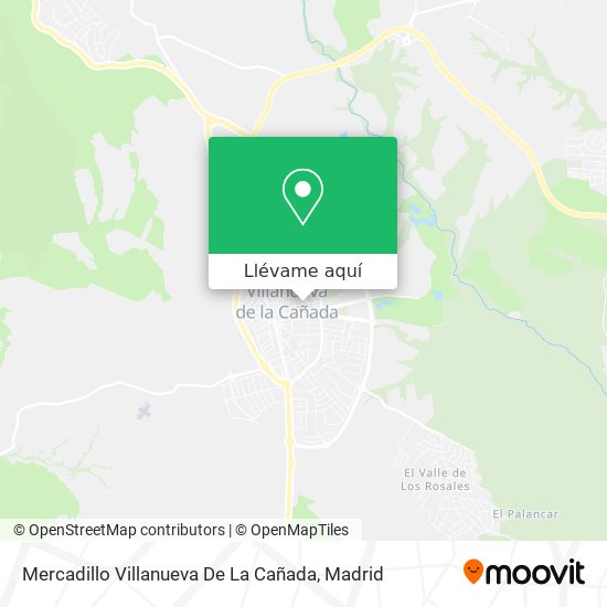 Mapa Mercadillo Villanueva De La Cañada