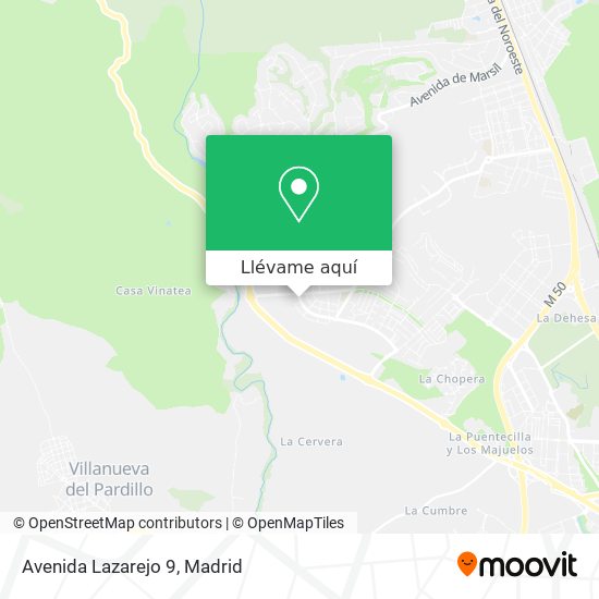 Mapa Avenida Lazarejo 9