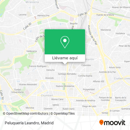 Mapa Peluquería Leandro