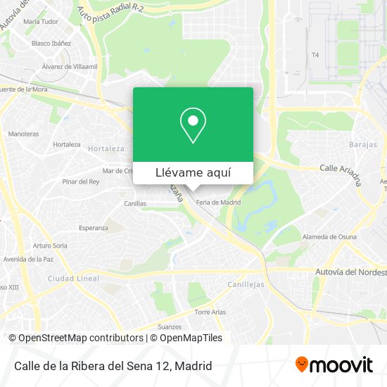 Mapa Calle de la Ribera del Sena 12